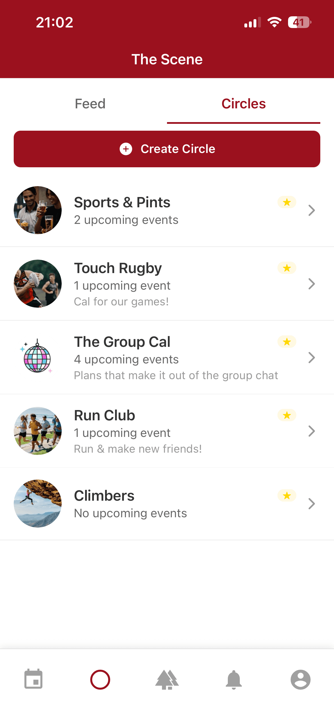 a friend circle in calsocial