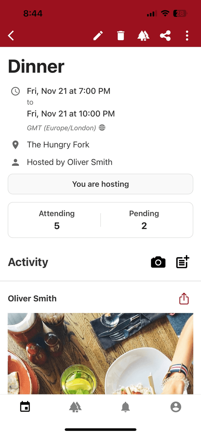 Event View Screenshot